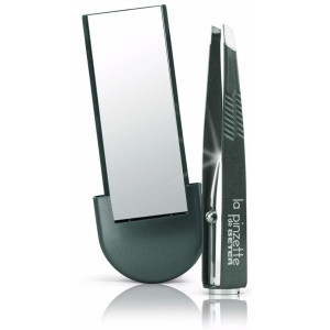 La Pinzette Pinza De Depilar Con Luz Y Espejo Gris 1 U