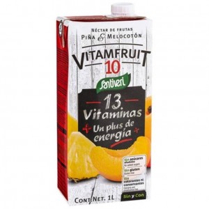 Santiveri Vitamfruit 10 Néctar De Frutas Piña Y Melocotón, 1 L
