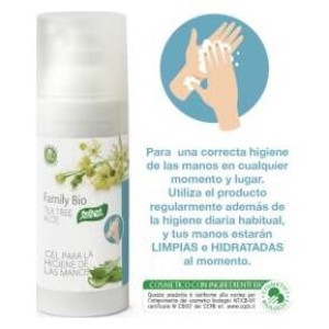 Santiveri Family Bio Tea Tree Aloe Gel Para La Higiene De Las Manos 50Ml
