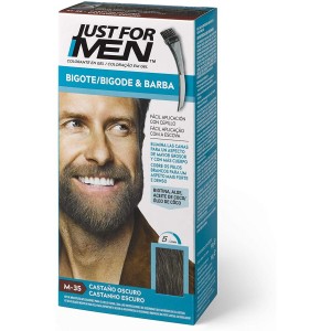 Just For Men Bigote Y Barba - Gel Colorante (1 Envase 30 Ml Color Castaño Oscuro)