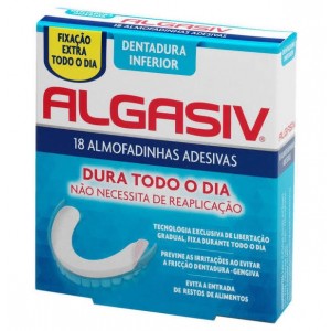 Algasiv - Almohadillas Adhesivas Protesis (18 Unidaes Inferiores)