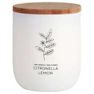 Cerabella Vela Vaso Blanco Citvasl Citronela Limón 7X9Cm 1Ud