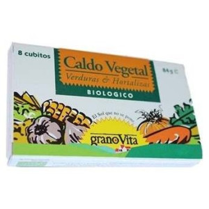 Granovita Caldo Veg. Cubitos Bio 84G