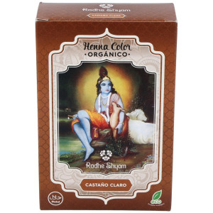 Radhe Shyam Henna Castaño Claro Polvo 100G