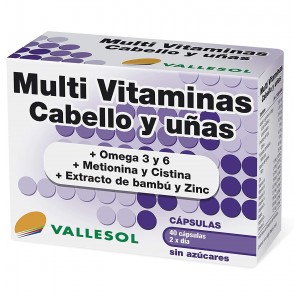 Vallesol Multi Vitaminas Cabello Y Uñas (40 Capsulas)