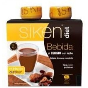 Siken Diet Bebida De Cacao Con Leche (2 Envases 235 Ml)