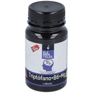 Novadiet Triptofano+Vit B6+Mg 30 Cápsulas Vegetales