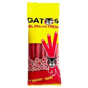 Saet Sweets Gatos Regaliz Fresa 80G