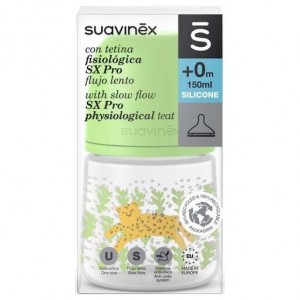 Suavinex Biberón Tetina Fisiol,Silicona T/S 150Ml