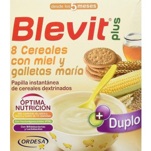 Blevit Plus Duplo 8 Cereales Con Miel Y Galletas (1 Envase 600 G)