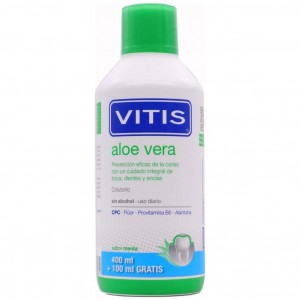 Vitis Colutorio Aloe Vera Sabor Menta, 500 Ml