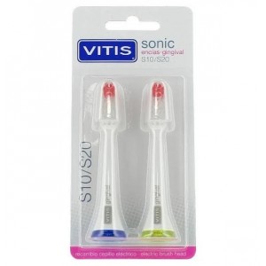 Cepillo Dental Electrico - Vitis Sonic S10 / S20 Encias (2U Recambio Cabezal)