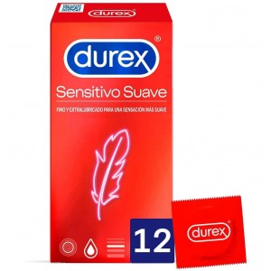 Durex Sensitivo Suave - Preservativos (12 Unidades)