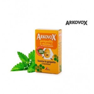 Arkovox Propolis + Vitamina C (24 Comprimidos Sabor Menta)