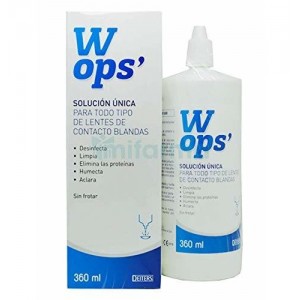 Wops Solucion Unica Lentes De Contacto Blandas (2 Unidades 360 Ml)