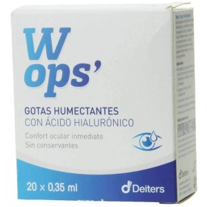 Wops Gotas Humectantes Con Acido Hialuronico (20 Monodosis 0,35 Ml)