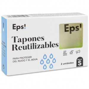 Deiters Teps! Tapón Silicona Reutilizables Talla S, 2 Unidades