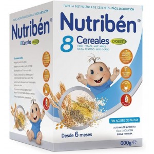 Papilla Nutriben 8 Cereales Digest, 600 G. - Alter