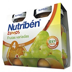 Nutriben Zumo Frutas Variadas, Bipack. - Alter