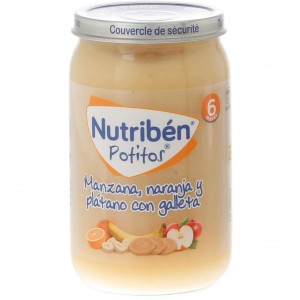 Nutriben Manzana Naranja Platano Y Galleta. - Alter