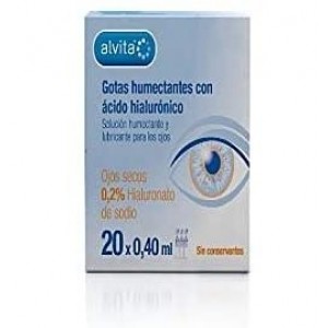 Alvita Gotas Humectantes Con Acido Hialuronico (20 Monodosis 0,40 Ml)