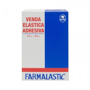 Venda Elastica Adhesiva - Farmalastic (1 Unidad 4,5 M X 7,5 Cm)