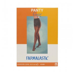 Panty Compresion Ligera - Farmalastic 40 Den (Talla Pequeña Color Capuchino)