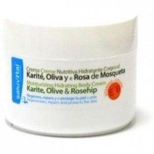 Saluvital Crema Nutrit Hidra Corporal Karité Oliva Y Rosa Mosqu