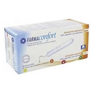 Farmaconfort Tampones Con Aplicador 100% Algodon, 14 Uds Súper Plus.- Farmaconfort 