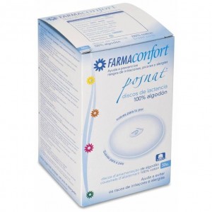 Farmaconfort Discos Absorbentes Lactancia 100% Algodón 30Uds