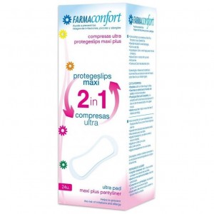 Farmaconfort Protegeslip Compresa 2 En 1, 24 Uds