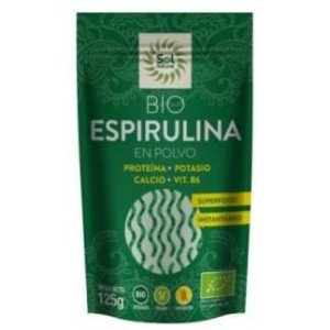 Solnatural Espirulina Polvo Bio S/G Vegan 125G