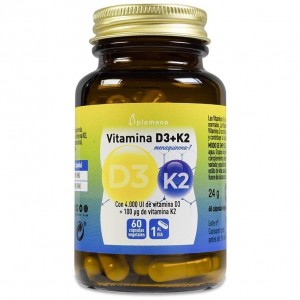 Plameca Vitamina D3 + K2, 60 Cápsulas Vegetales