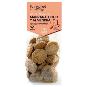 Natwins Galletas De Avena Manzana Coco Almendra Bio 200G