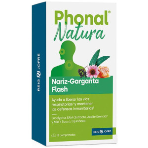 Phonal Natura Nariz-Garganta Flash 15 Comprimidos