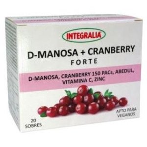 Integralia D-Manosa+Cranberry Forte Abedul Vit C Zinc 20 Sobres