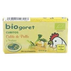 Bio Goret Caldo Pollo Verdur Cubitos Bio 66G