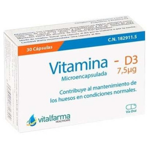 Vitalfarma Vitamina D3 7_5 Mcg 30 Capsulas