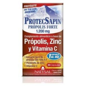 Natysal Protecsapin Própolis Forte 1 200 Mg 20 Cápsulas