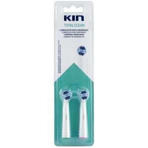 Kin Cepillo Dental Eléctrico Recambio Limpieza Total 2 U