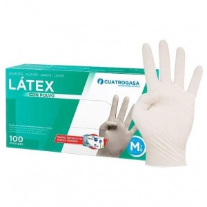 Guantes Latex Medianos 100Uds