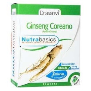 Nutrabasics Ginseng Coreano 60Caps.