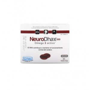 Neurodhax Omega 3 Activo (550 Mg 80 Capsulas)