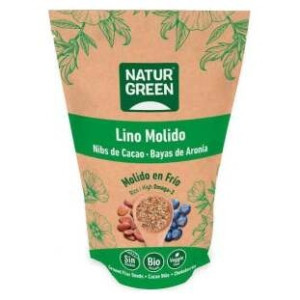Naturgreen Semillas De Lino, Nibs De Cacao Y Aronia Bio 150G