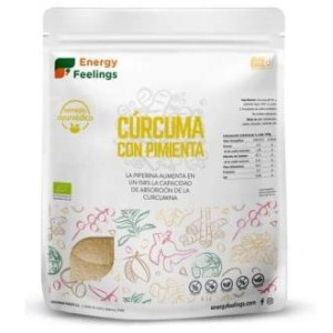 Energy Feelings Curcuma Con Pimienta Polvo Eco Vegan Sin Gluten 1Kg