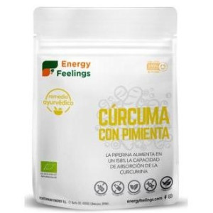 Energy Feelings Curcuma Con Pimienta Polvo Eco Vegan Sin Gluten200G