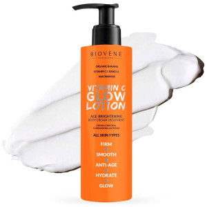Biovène Vitamin C Glow Lotion Age-Brightening Body Cream Treatment 200Ml