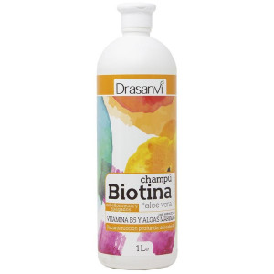 Biotina Y Aloe Vera Champú Cabello Seco Y Apagado 1000 Ml