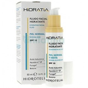 Hidrotelial Hidratia Piel Normal/ Mixta - Fluido Facial Hidratante (1 Envase 50 Ml)