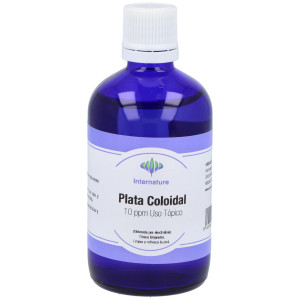 Internature Plata Coloidal Uso Tópico 10Ppm 100Ml
